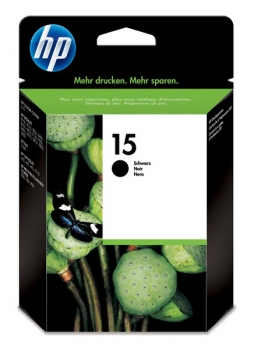HP 15 Ink Cartridge, black, 25ml