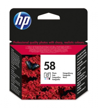 HP 58 Photo Ink Cartridge, 17ml