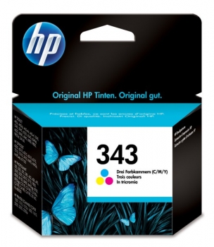 HP 343 Ink Cartridge, tri-color, 7ml