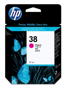 HP 38 Ink Cartridge, magenta, 27ml