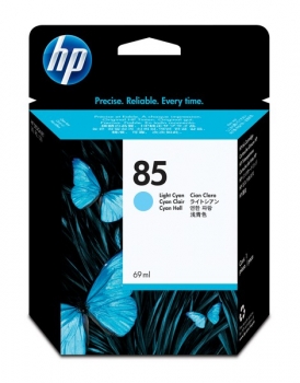 HP 85 DesignJet Ink Cartridge, 69 ml, light cyan