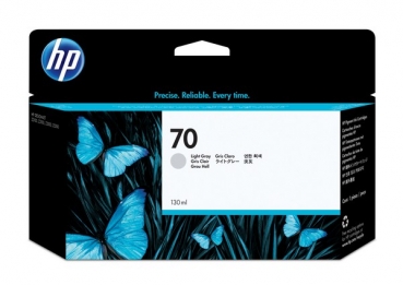 HP 70 DesignJet Ink Cartridge, 130ml, light grey