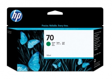 HP 70 DesignJet Ink Cartridge, 130ml, green