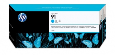 HP 91 DesignJet Ink Cartridge, 775ml, cyan