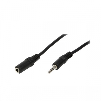 LogiLink Audio Stereo Extension Cable, black, 3.0m, 
3.5mm Male/Female