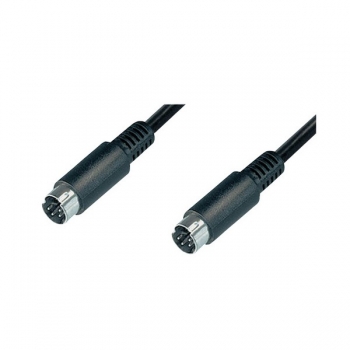 LogiLink Video Cable, black, 5.0m, 
S-Video Male/Male