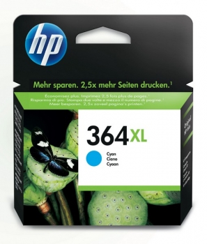 HP 364XL Ink Cartridge, cyan