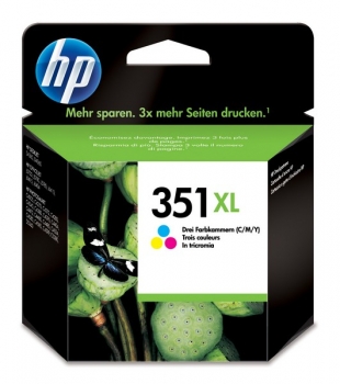 HP 351XL Ink Cartridge, tri-color