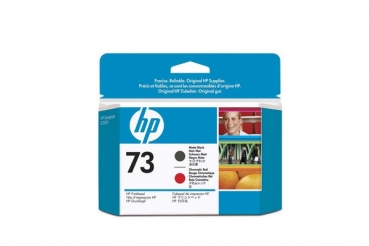HP 73 DesignJet Printhead, matte black & chromatic red