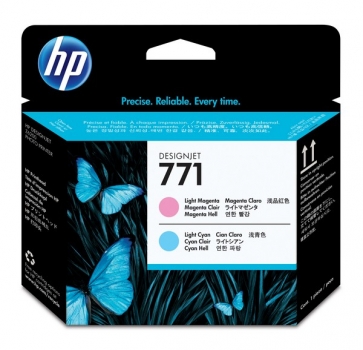 HP 771 DesignJet Printhead, light magenta & light cyan