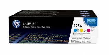 HP 125A Toner Cartridge CF373AM, color, 3-pack