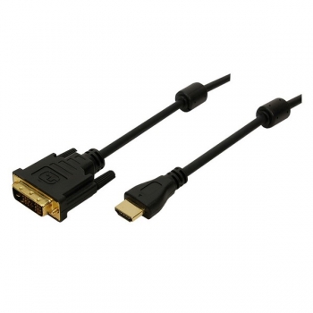 LogiLink HDMI Adapter Cable, black, 5.0m 
HDMI Male to DVI-D (18+1) Male, gold-plated