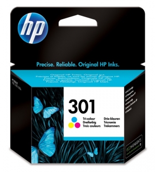 HP 301 Ink Cartridge, 3-color