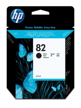 HP 82 DesignJet Ink Cartridge, 69ml, black