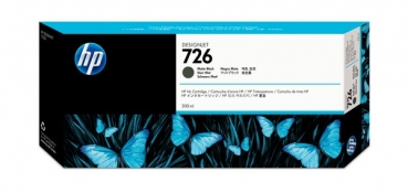 HP 726 DesignJet Ink Cartridge, 300ml, matte black