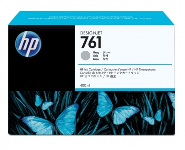 HP 761 DesignJet Ink Cartridge, 400ml, gray