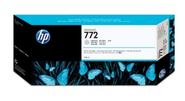 HP 772 DesignJet Ink Cartridge, 300ml, light gray