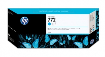 HP 772 DesignJet Ink Cartridge, 300ml, cyan