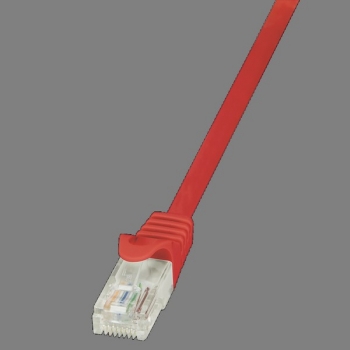 LogiLink Patch Cable CAT5E U/UTP, red, 0.25m