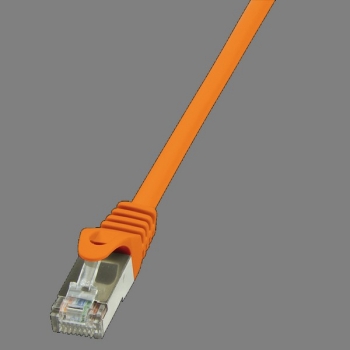 LogiLink Patch Cable CAT6 F/UTP, orange 0.25m
