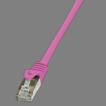LogiLink Patch Cable CAT6 F/UTP, pink 0.25m