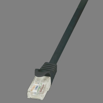 LogiLink Patch Cable CAT6 U/UTP, black 10m