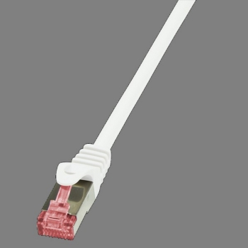 LogiLink Patch Cable CAT6 S/FTP, white 0.25m