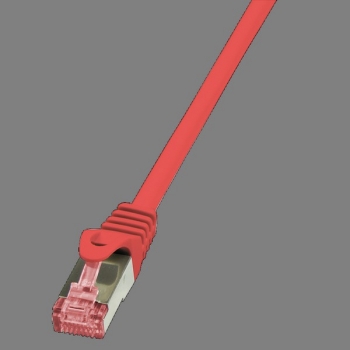 LogiLink Patch Cable CAT6 S/FTP, red 0.25m
