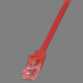 LogiLink Patch Cable CAT6 U/UTP, red 0.25m