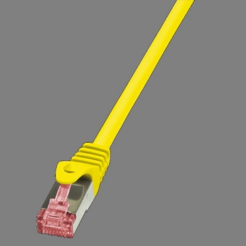 LogiLink Patch Cable CAT6 S/FTP, yellow 0.25m