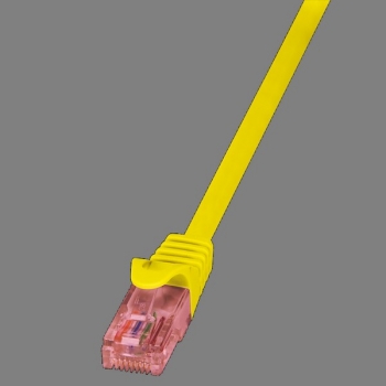 LogiLink Patch Cable CAT6 U/UTP, yellow 0.25m