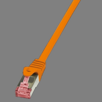 LogiLink Patch Cable CAT6 S/FTP, orange 0.25m