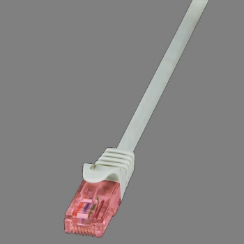 LogiLink Patch Cable CAT6 U/UTP, grey 0.5m
