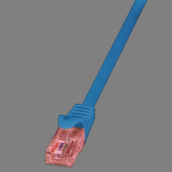 LogiLink Patch Cable CAT6 U/UTP, blue 0.5m