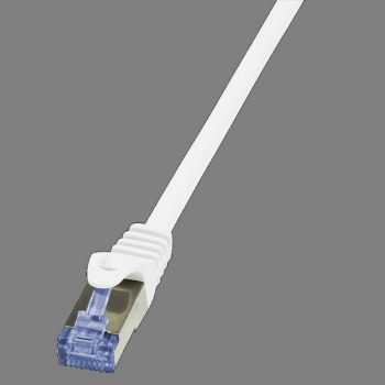 LogiLink Patch Cable CAT6A S/FTP, white 0.25m