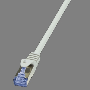 LogiLink Patch Cable CAT6A S/FTP, grey 0.25m