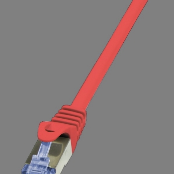 LogiLink Patch Cable CAT6A S/FTP, red 0.25m