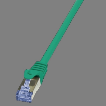 LogiLink Patch Cable CAT6A S/FTP, green 0.25m