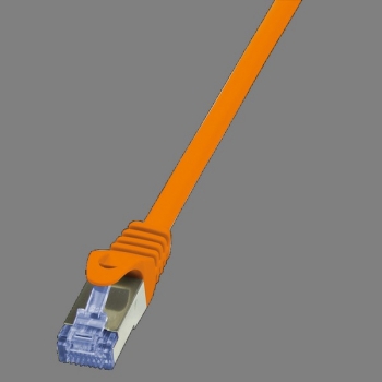 LogiLink Patch Cable CAT6A S/FTP, orange 0.25m