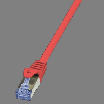 LogiLink Patch Cable CAT6A S/FTP, red 0.5m