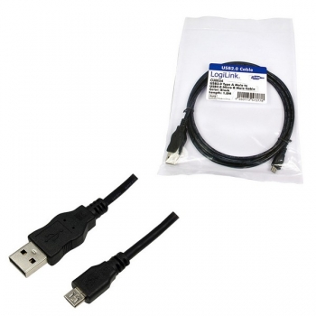LogiLink USB 2.0 to Micro USB Cable, black, 1.8m, 
USB-A Male to Micro USB-B Male
