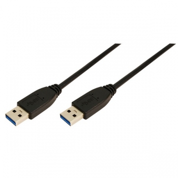 LogiLink USB 3.0 Cable, black, 1.0m, 
USB-A Male to USB-A Male