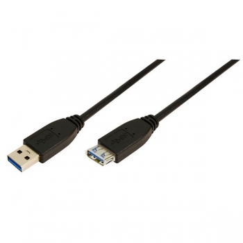 LogiLink USB 3.0 Extension Cable, black, 1.0m, 
USB-A Male to USB-A Female