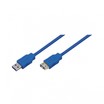 LogiLink USB 3.0 Extension Cable, blue, 1.0m, 
USB-A Male to USB-A Female