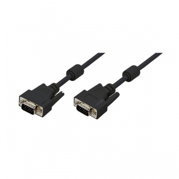 LogiLink VGA Cable double shielded, black, 1.8m,       
2x ferrite core, HDDB15 Male to Male