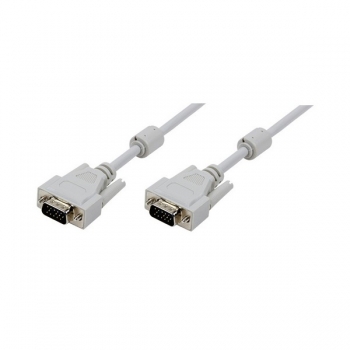 LogiLink VGA Cable shielded, grey, 3.0m,                       
2x ferrite core, HDDB15 Male to Male