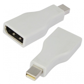 LogiLink Mini DisplayPort to DisplayPort Adapter, 
Mini DP 20-pin Male to DP 20-pin Female