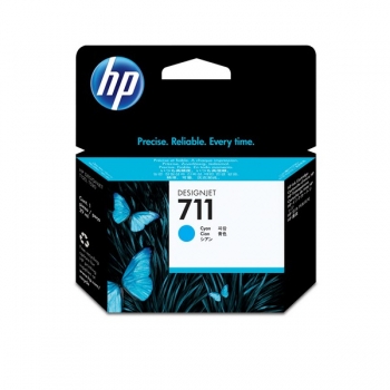 HP 711 DesignJet Ink Cartridge, 29ml, cyan