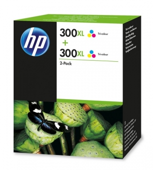 HP 300XL Ink Cartridge, color, 2-pack