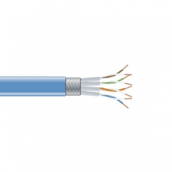 BlackBox CAT6 Stranded Bulk Cable,
SSTP, PIMF 26AWG, PVC, 1,000-ft. / 305m, blue